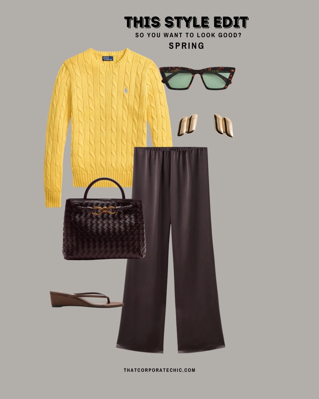 Spring outfit and colour combo 
Work from home outfit, school drop off style, casual spring outfit 

Brown bag
Brown sandals
Spring outfit ideas

#LTKspring #LTKbag #LTKstyletip