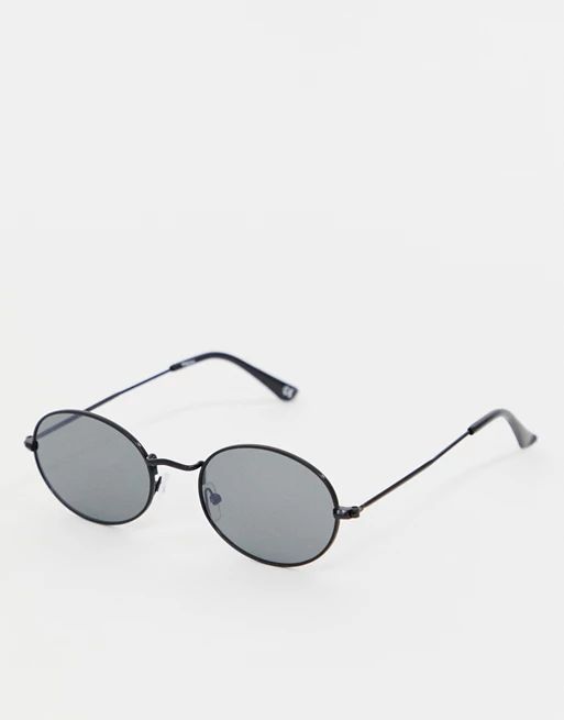 Reclaimed Vintage – Inspired – Runde Sonnenbrille in Schwarz, exklusiv bei ASOS | ASOS AT