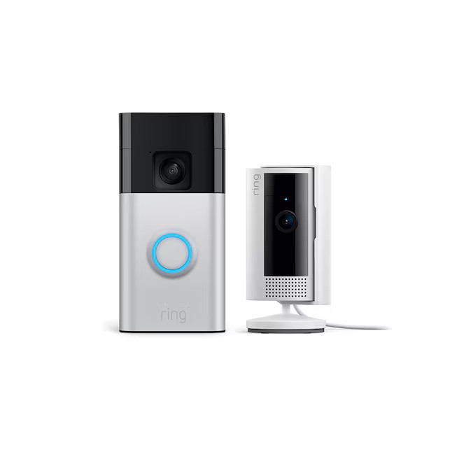 Ring Starter Set with Battery Doorbell and Indoor Cam | Lowe's