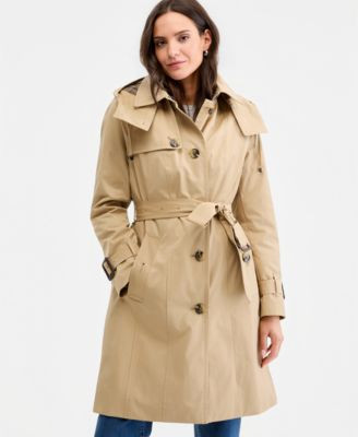 London Fog Women's Trench Coat, Created for Macy's - BRITISH KHAKI | Macy's