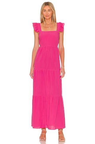 SNDYS x REVOLVE Peaches Linen Dress in Hot Pink from Revolve.com | Revolve Clothing (Global)