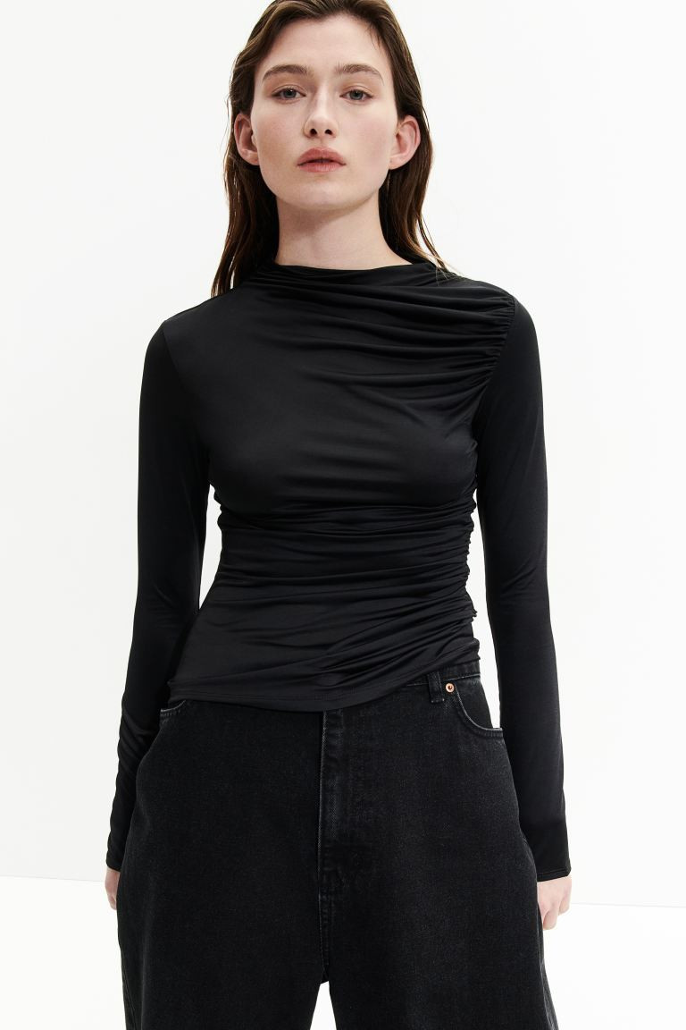 Top drapeado de punto | H&M (FR, IT, ES, PT, BE)