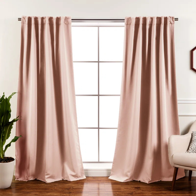 Bantam Solid Blackout Thermal Rod Pocket Curtain Panels | Wayfair North America