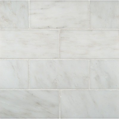 Arabescato Carrara 3'' x 6'' Marble Tile | Wayfair North America