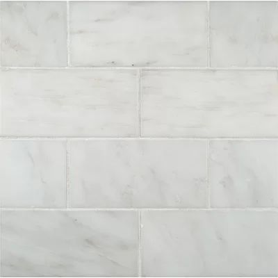 Arabescato Carrara 3'' x 6'' Marble Tile | Wayfair North America