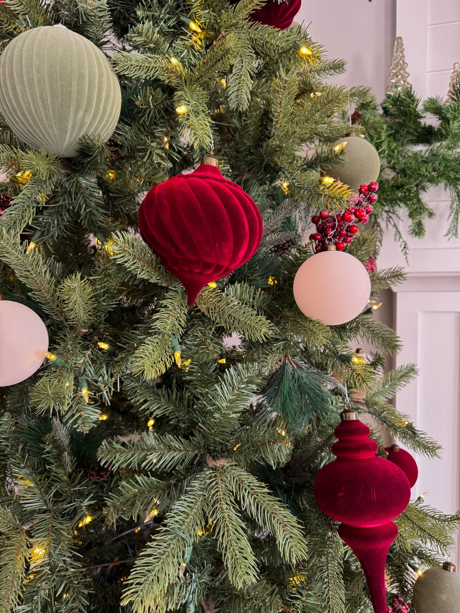 Walmart felt shatterproof ornaments 

#LTKHome #LTKHoliday #LTKSeasonal