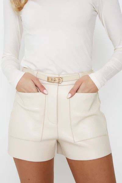 Sofia Leather Shorts | Twenty Fall