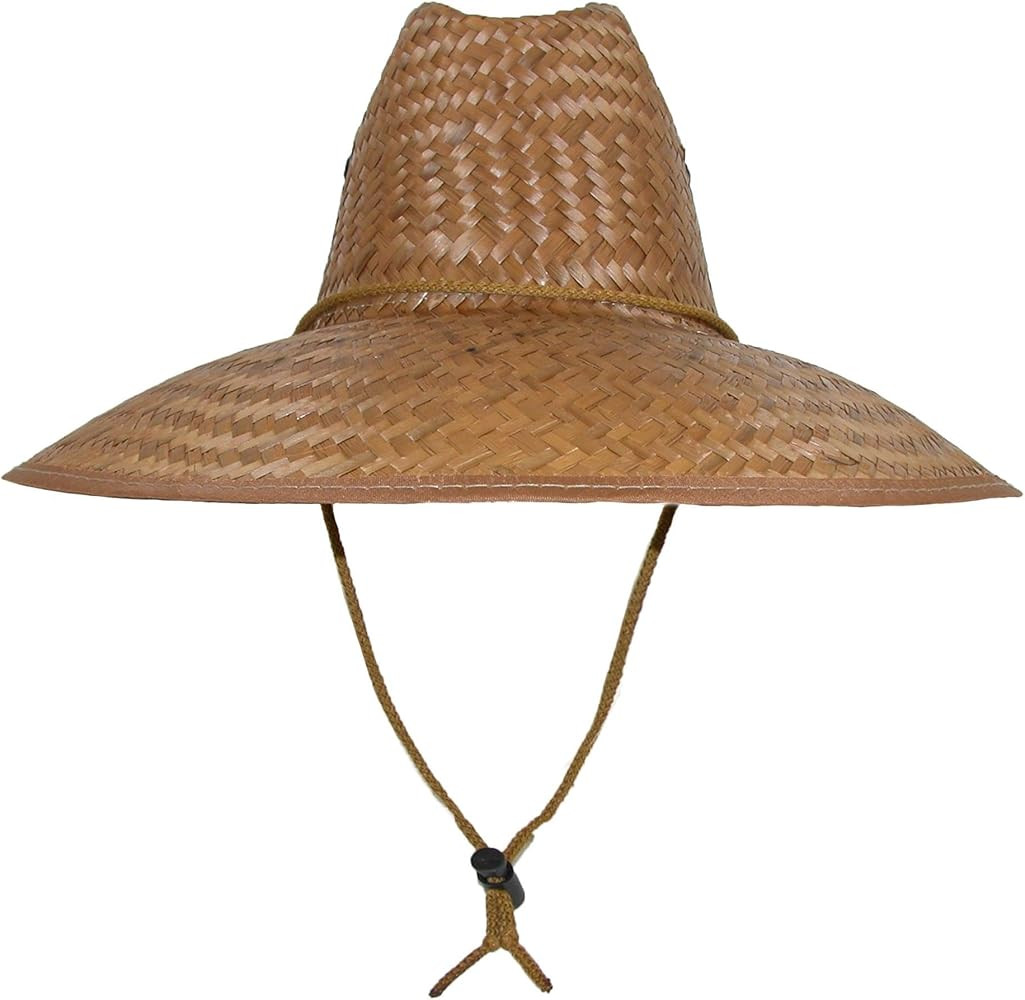 CTM Palm Straw Lifeguard Hat with Wide Brim | Amazon (US)