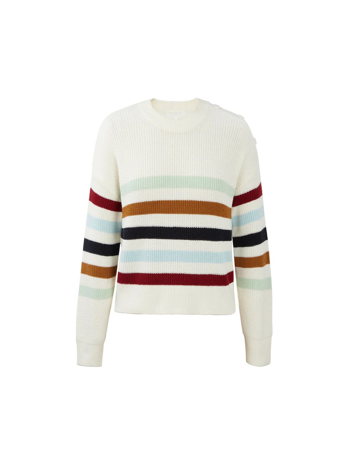 Adyson Parker Striped Ribbed-Knit Pullover | Daily Thread