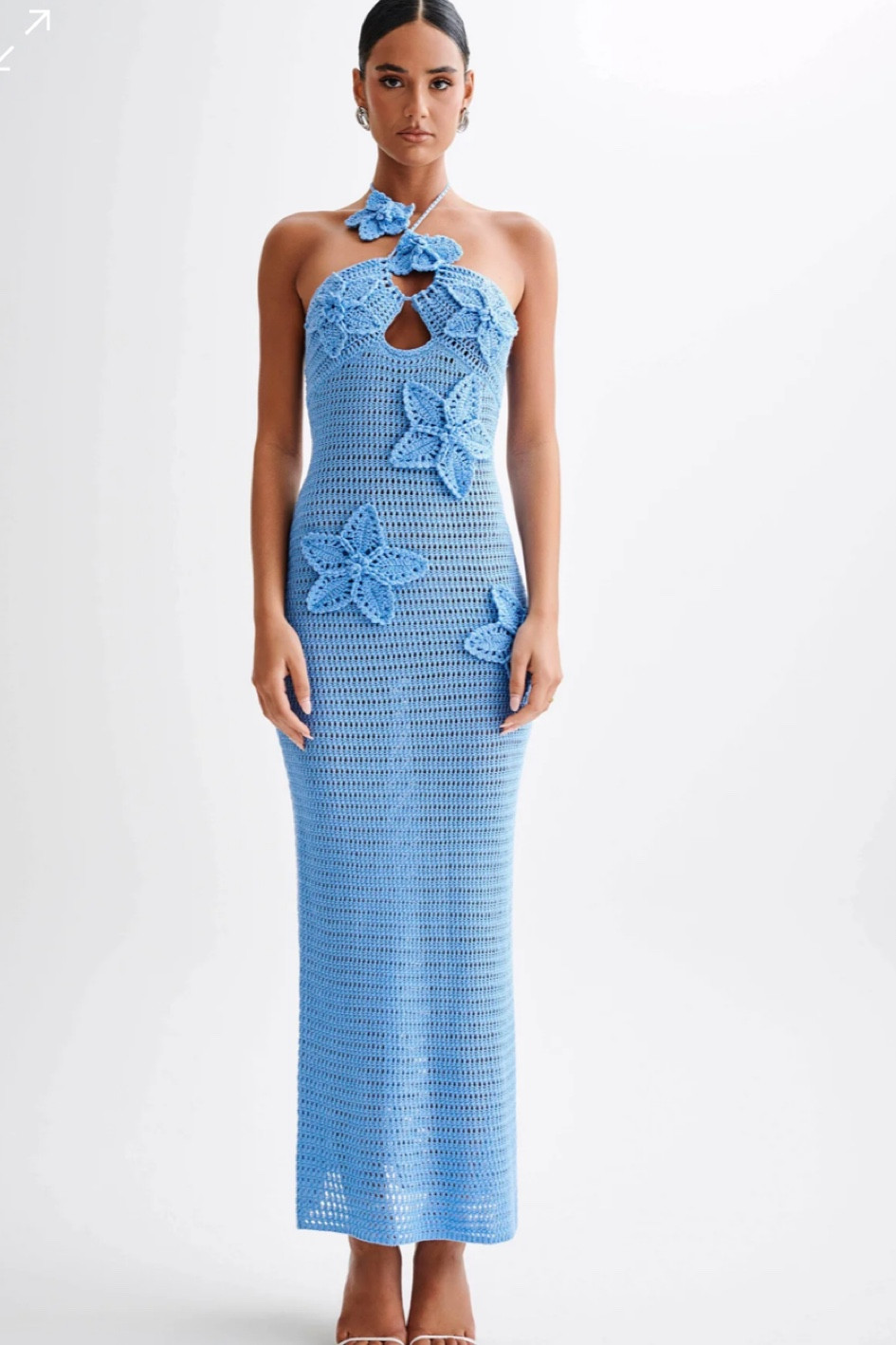 cult gaia crochet dress dupe Cult Gaia - ACCALIA CROCHET GOWN - BLACK