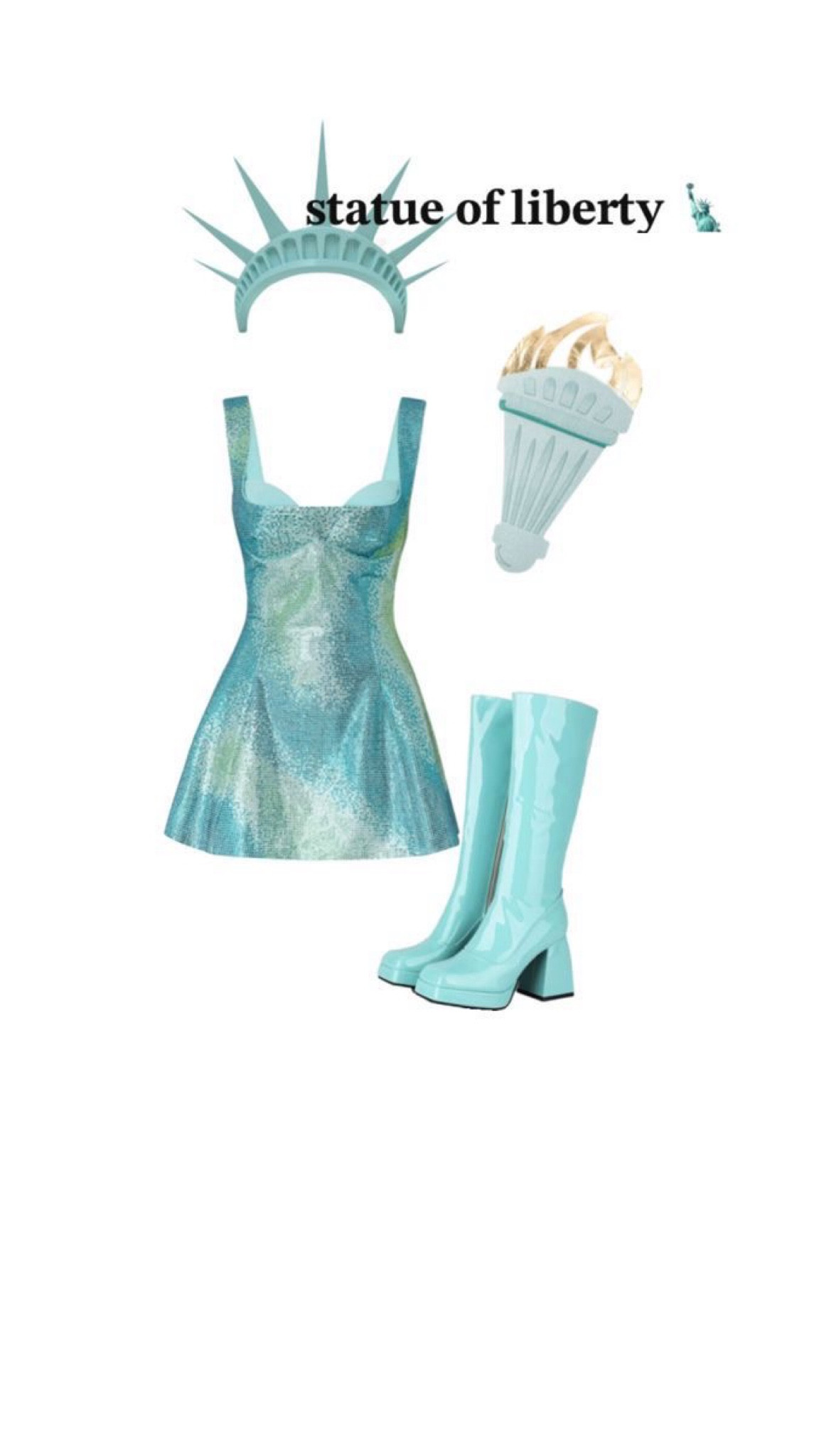 Halloween costume inspiration -
Statue of Liberty

Green costume, cute girls halloween costume, last minute Halloween costume, blue costume, mini dress costume, go go boots costume, Amazon costume, cute Halloween costume for girls and women

#LTKstyletip #LTKautumn