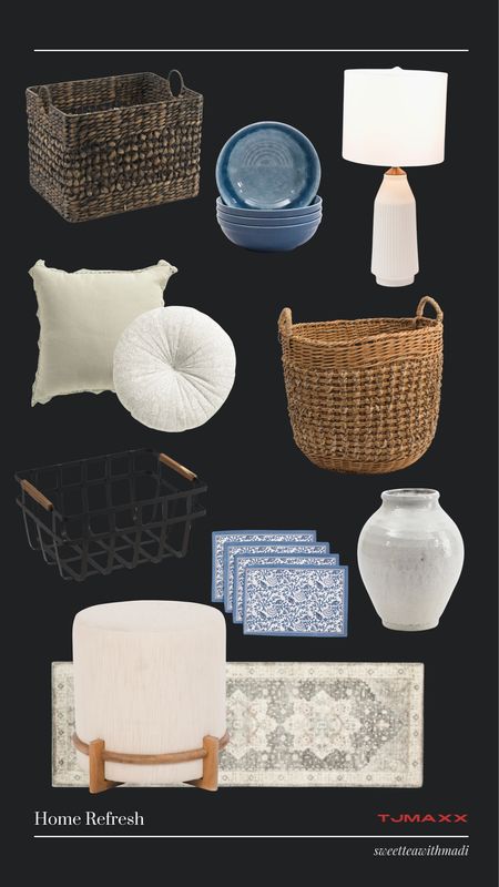 Rounded up a few cute home finds from TJMaxx! If you’re in need of a home refresh these are so cute!

TJMaxx, home finds, home decor, home essentials, woven basket, baskets, lamps, rugs, ottoman

#LTKSeasonal #LTKstyletip #LTKfindsunder100