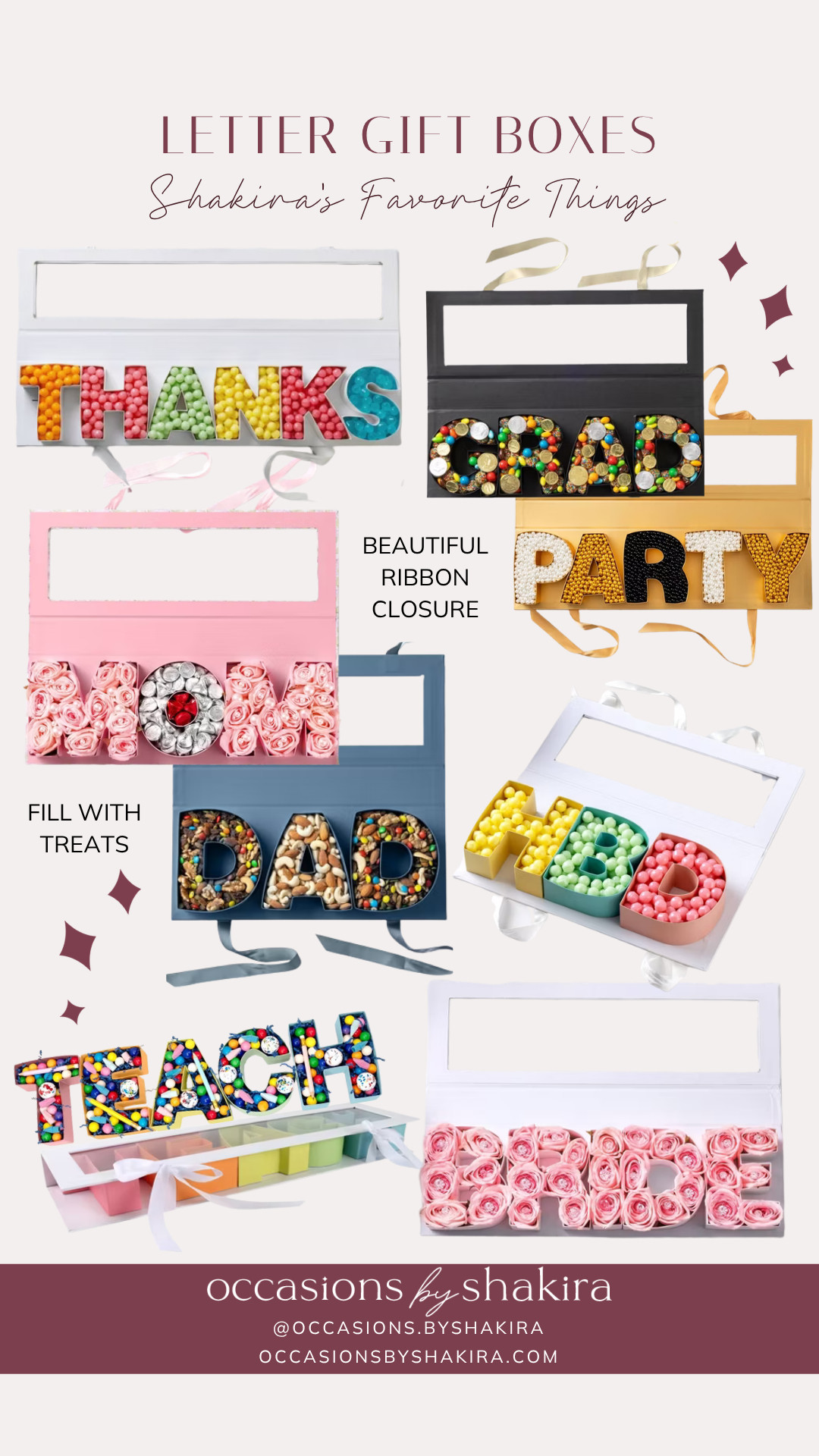 Love these letter gift boxes for creating unique gifts. Fill them with treats or a combination of smaller gifts. 

 

#LTKMothersDay #LTKmomlife #LTKKids