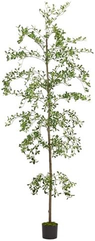 Shady Lady Faux Tree 7ft for Home Décor Black Olive Tree 84inches Realistic Fake Potted Plants w... | Amazon (US)