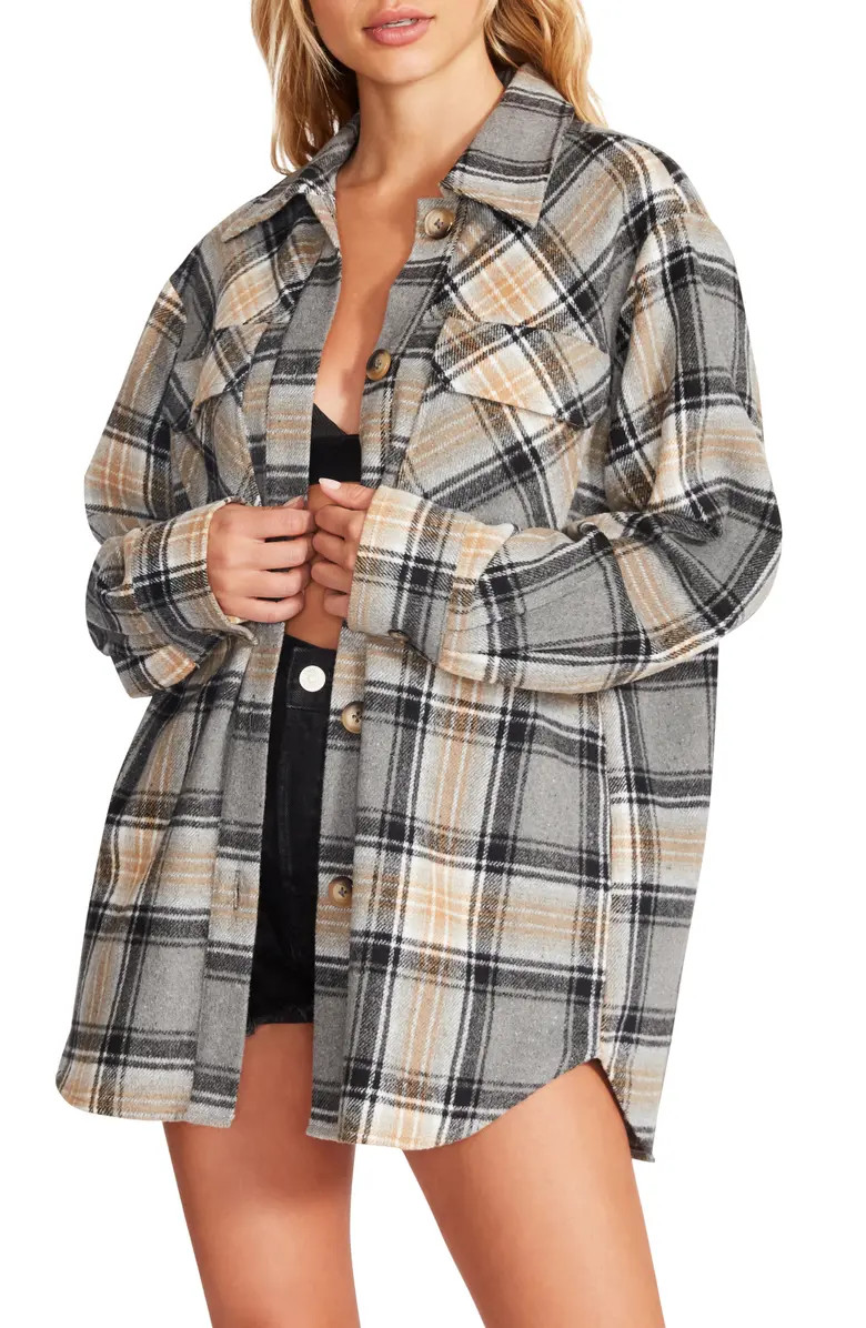 Steve Madden Brooklyn Plaid Shacket | Nordstrom | Nordstrom