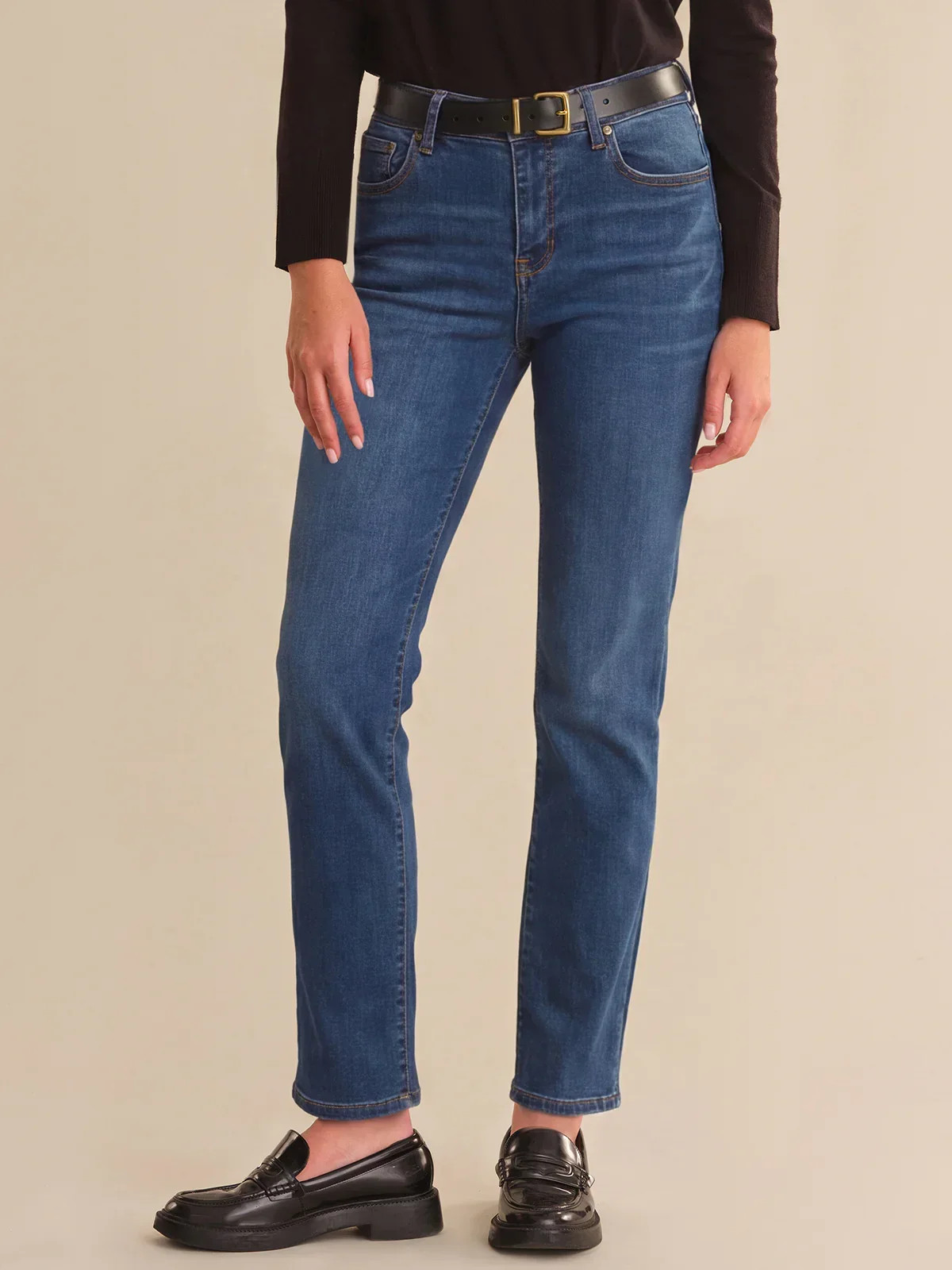 89th & Madison High Rise Slim Straight Jean | 89th + Madison