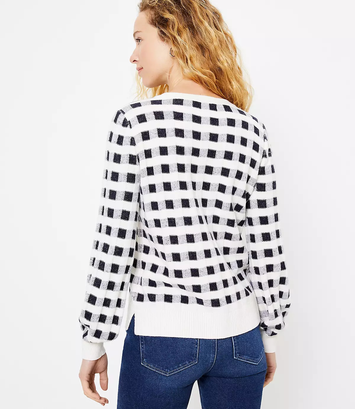 Gingham Sweater | LOFT