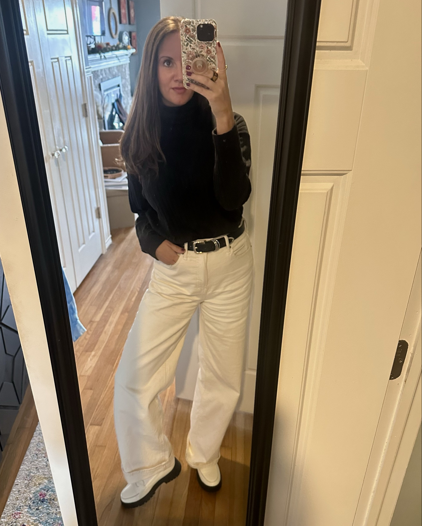Little black and cream moment on this Friday! Linked a similar turtleneck and jeans, but the star of the show are the #Quince #loafers 🖤🤍

#LTKWorkwear #LTKStyleTip #LTKShoeCrush