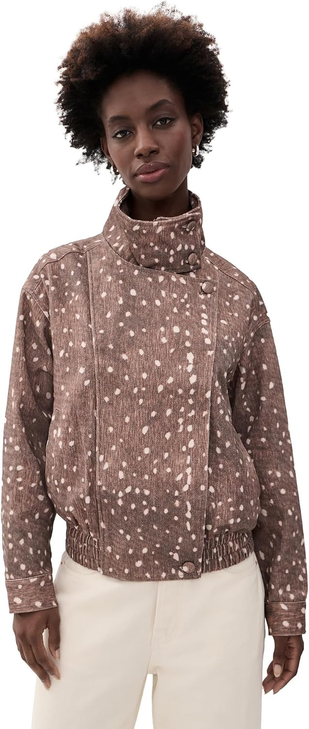 Bailey Rose Women's Cow Print Jacket | Amazon (US)
