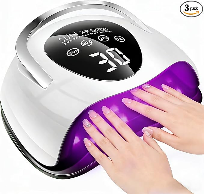 268W UV LED Nail Lamp, 2026 Upgrade UV Light for Gel Nails with 57 Beads, Nail Dryer with 4 Timer... | Amazon (US)