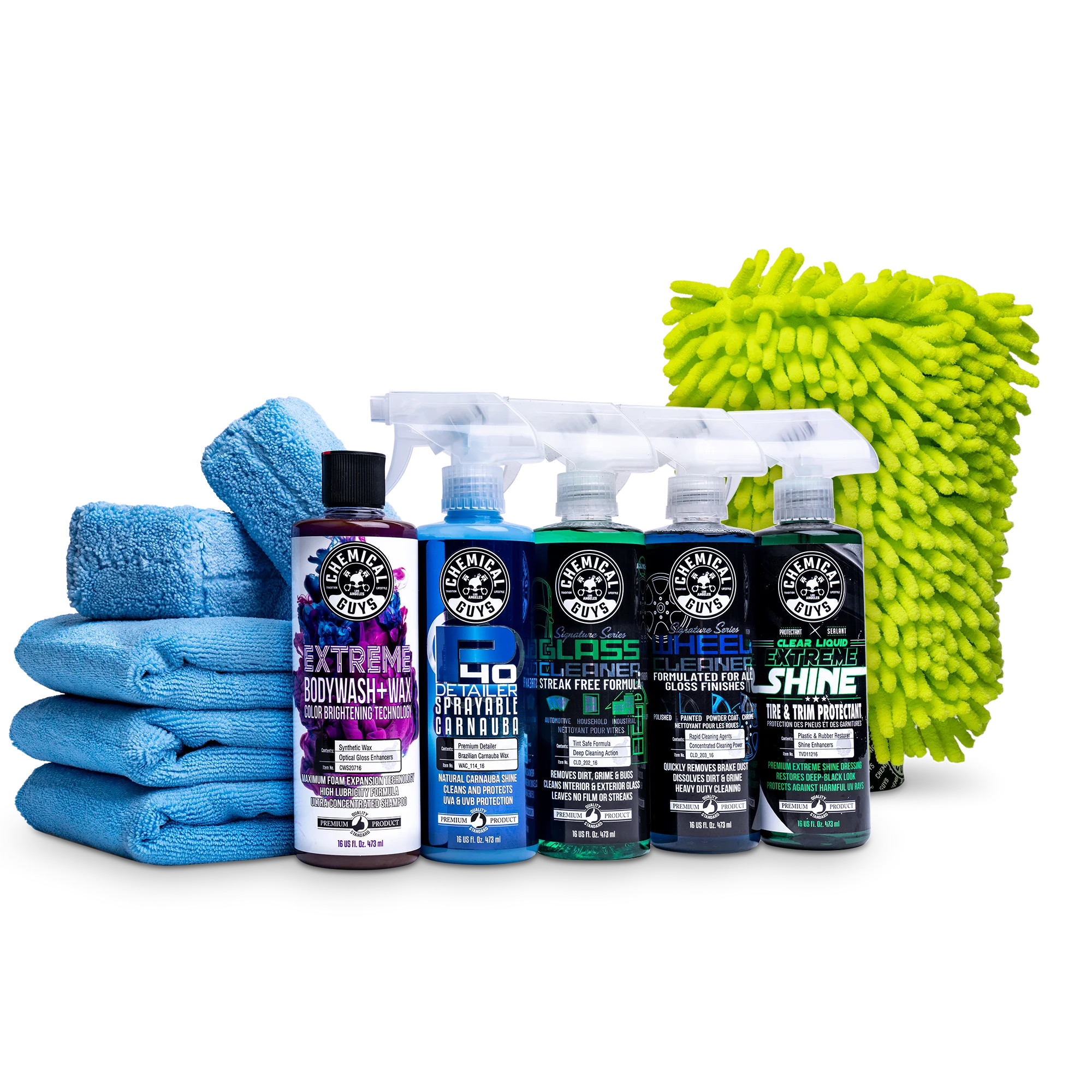 Chemical Guys HOL368 Complete Wash, Shine & Protect Car Care Kit (11 Items) | Walmart (US)