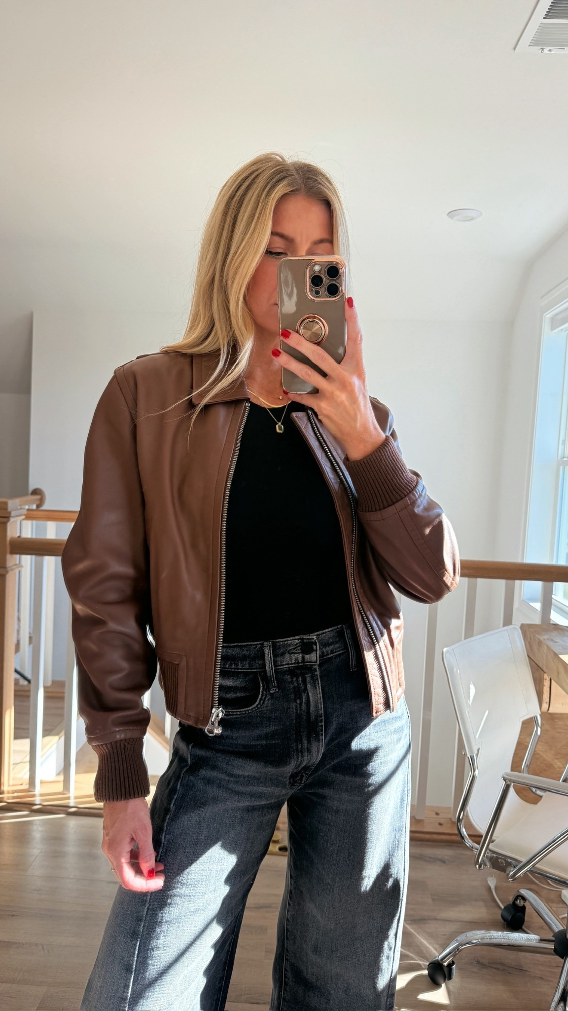 Bomber jacket! 
Runs oversized! Wearing size small. 

#LTKBeauty #LTKSeasonal #LTKStyleTip