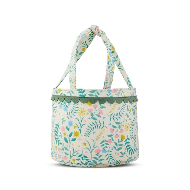 Easter Green Floral Basket, 4 in x 6 in, by Way To Celebrate | Walmart (US)