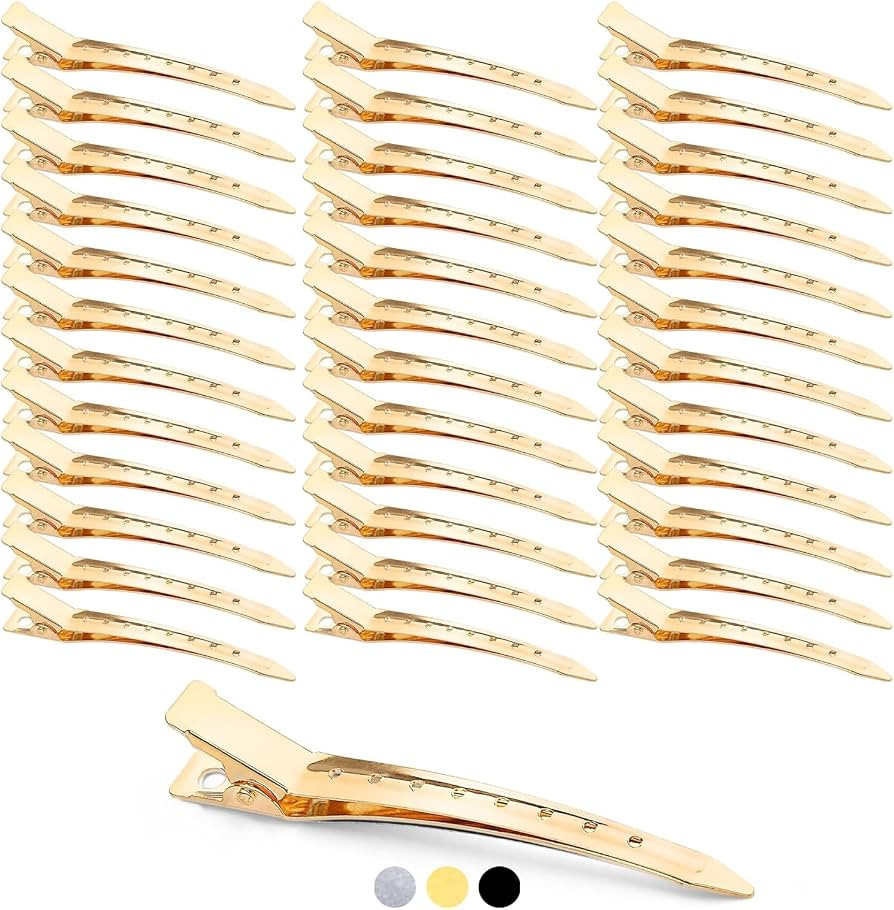 Mbsomnus 36pcs Hair Clips for Styling 3.5 Inch Duckbill Gold | Amazon (UK)