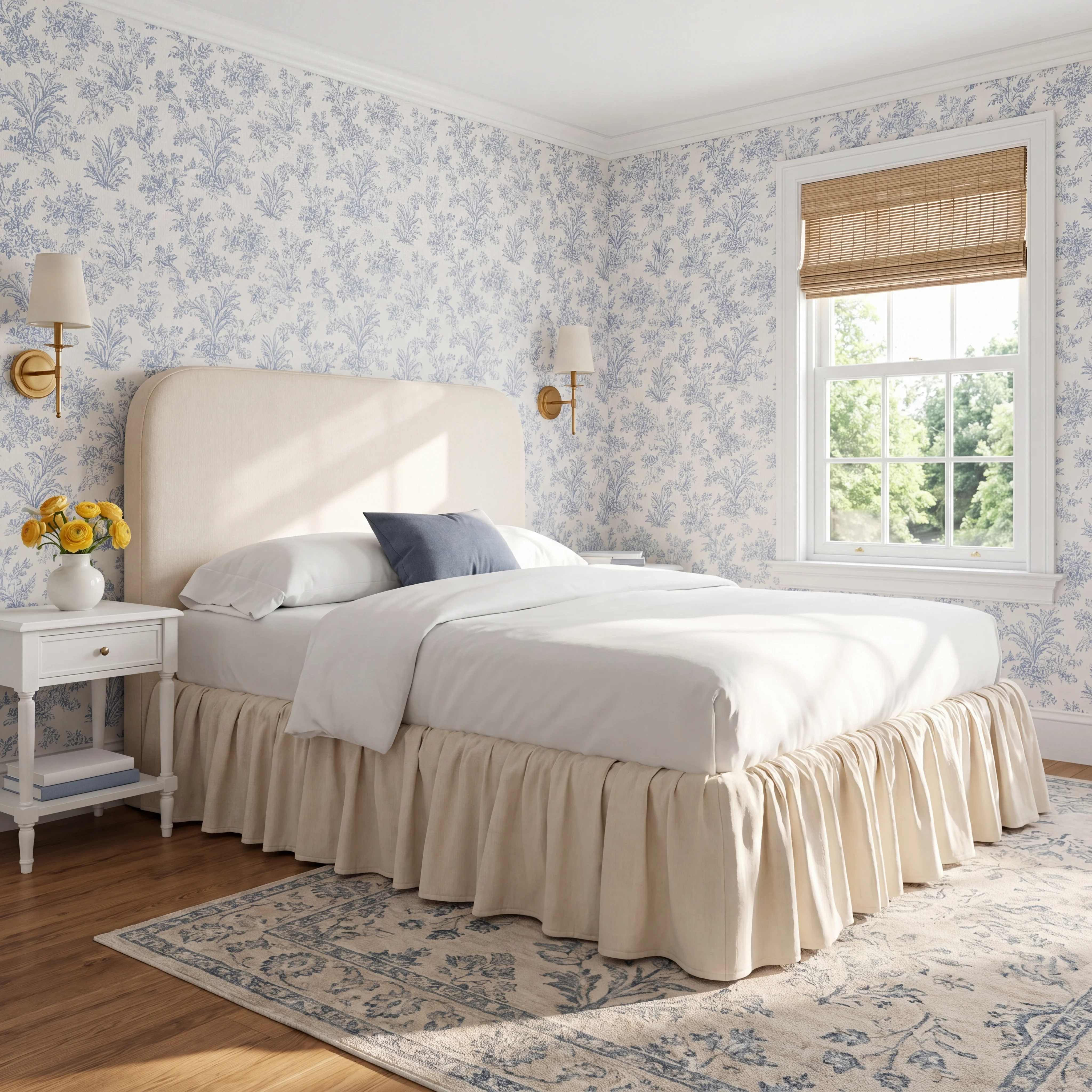 Maggie Ruffle Platform Bed | Wayfair North America