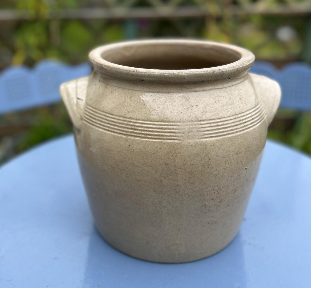 Vintage French Confit Pot Preserving Jar Hand Thrown Pottery - Etsy | Etsy (US)