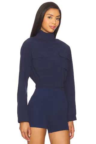 WellBeing + BeingWell Aspyn Cropped Jacket in Navy from Revolve.com | Revolve Clothing (Global)