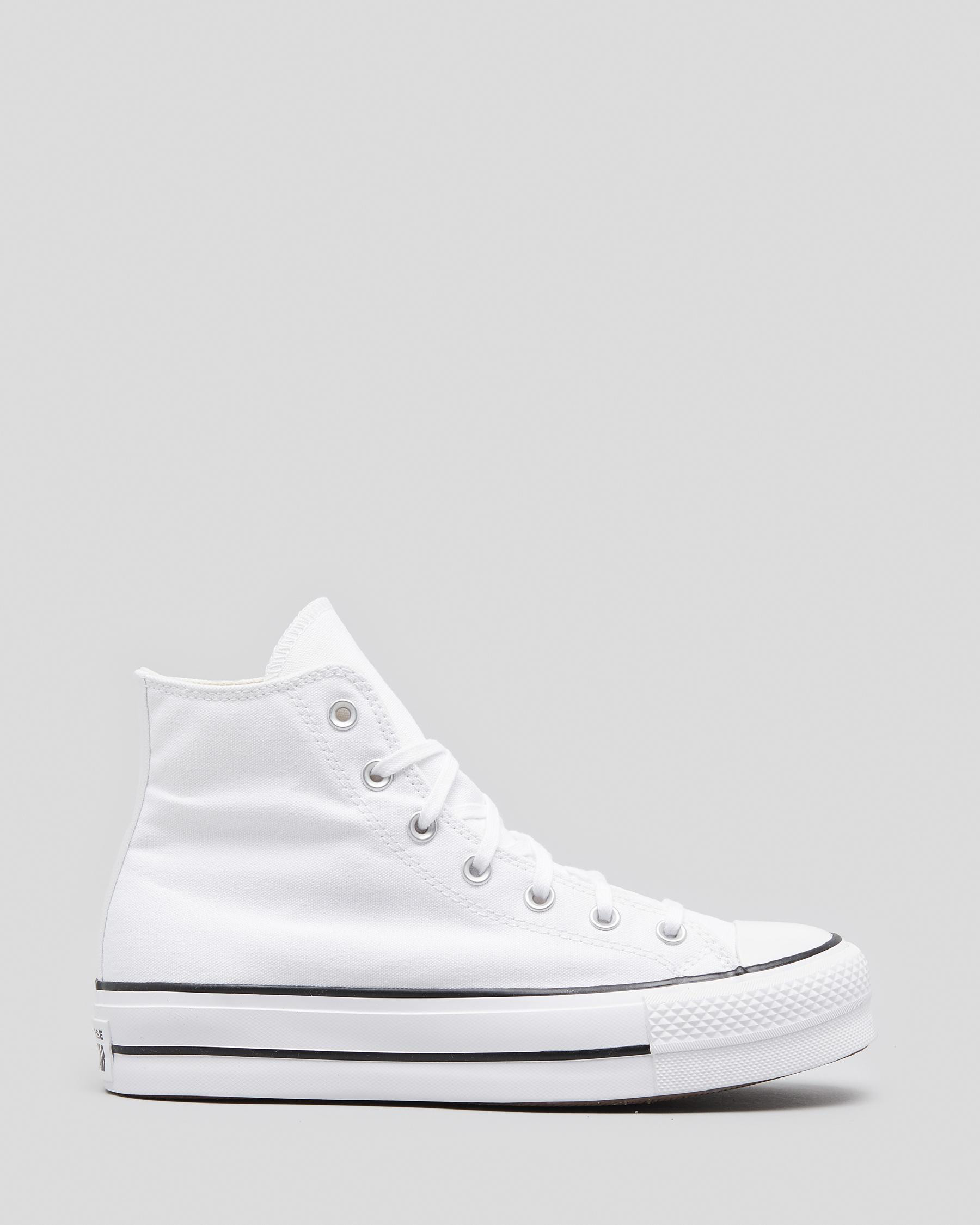 Converse Women's Chuck Taylor Hi-Top Platform Shoes in White Size 10 | City Beach (ANZ)