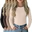 4 Pack Girls Long Sleeve Cotton Shirts | Amazon (US)