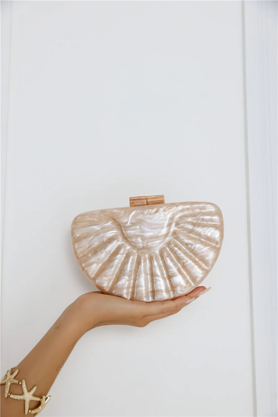 Malibu Side Clutch Beige | Hello Molly (US)