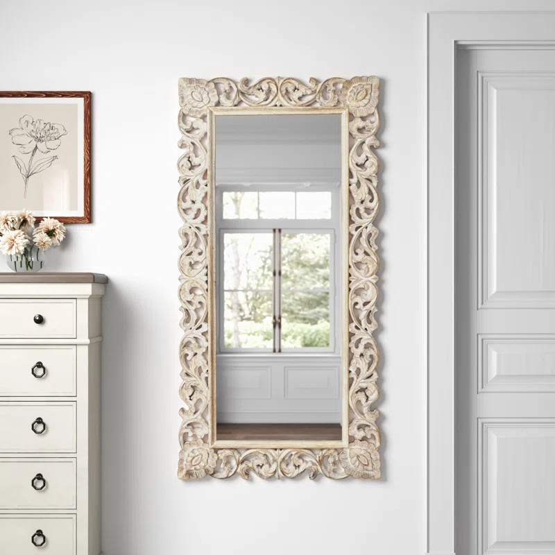 Abigail Solid Wood Rectangle Wall Mirror | Wayfair North America