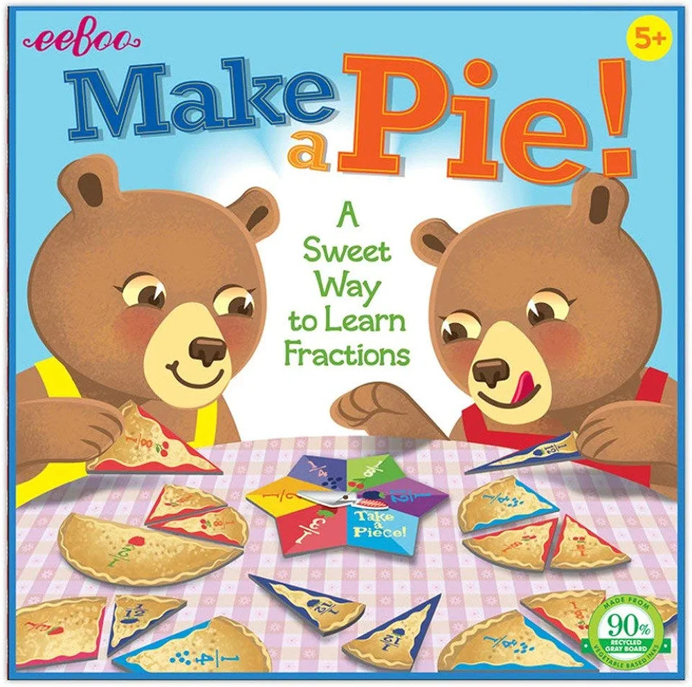 Amazon.com: eeBoo: Make a Pie Game, A Sweet Way to Learn Fractions, Develops Math And Quantitativ... | Amazon (US)