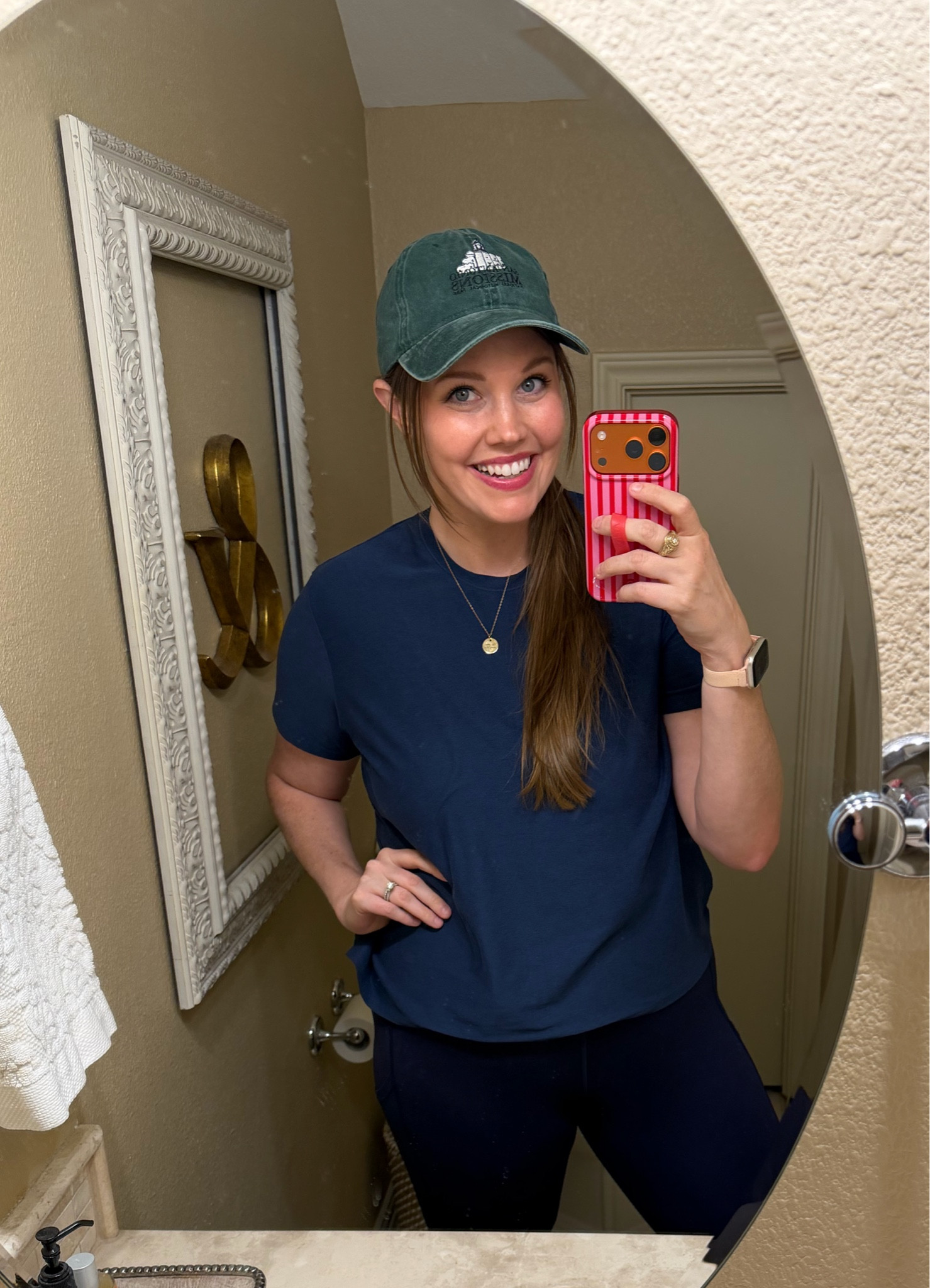 Perfect outfit for working out, my nephew's football game, and running errands! Hugger leggings are my favorite aerie leggings...pockets forever! Also these buttercore tees are under $8 and the softest ever!
..........
Best leggings aerie leggings aerie bestsellers pocket leggings navy leggings navy tee Walmart fashion Walmart tee Walmart t shirt workout look workout outfit gym look gym outfit mom uniform baseball cap baseball hat midsize outfit casual outfit summer trends spring trends gold necklace personalized necklace sneakers walking shoes walking sneakers short sleeve tee gym tee gym shirt gym leggings Saturday look Saturday outfit weekend outfit casual outfit comfy outfit  spf makeup foundation spring makeup Summer makeup sunscreen drugstore sunscreen drugstore skincare drugstore makeup setting spray blush bronzer mascara 

#LTKfitnessgoals #LTKActive #LTKootd