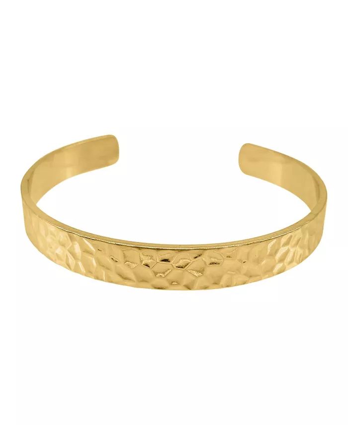 ADORNIA
          
        
  
      
          14K Gold Plated Hammered Cuff | Macy's
