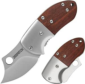Dispatch Mini Folding Small Pocket Knife, Stainless Steel Sanding Blade and Steelhead EDC with Wo... | Amazon (US)
