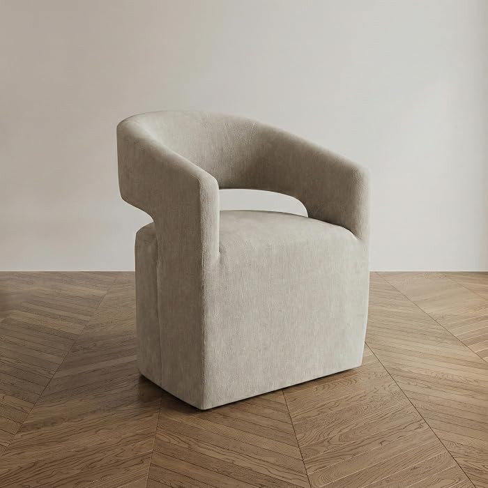 Furniture of America Arina Modern Fabric 25.6-inch Accent Chair with Barrel-Back Design, Rounded ... | Amazon (US)