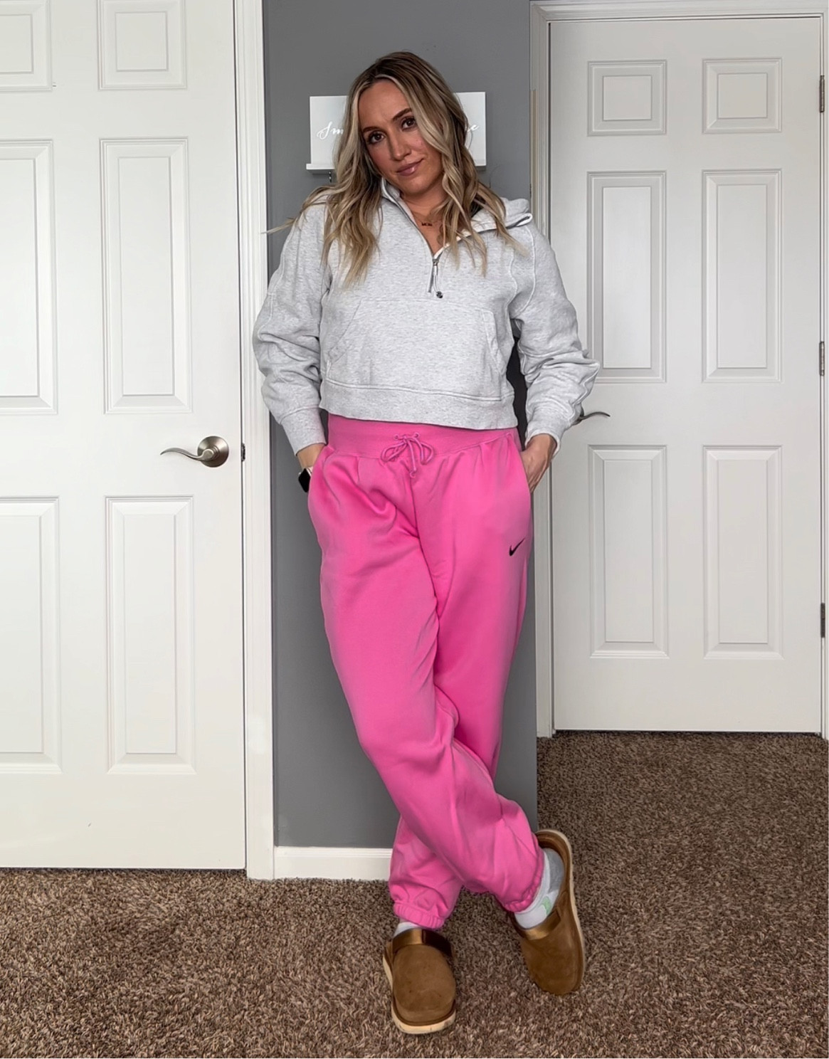 Athleisure style, athleisure outfit, comfy outfit, comfy outfit idea, sweatpants and hoodie, wfh, work from home outfit, lululemon scuba hoodie, nike sweatpants, sneakers, gymshoes, cute sneakers, on running shoes, lululemon scuba, lululemon hoodie, lululemon softstreme, uggs, ugg goldenstar clogs

#LTKstyletip #LTKshoecrush #LTKsalealert