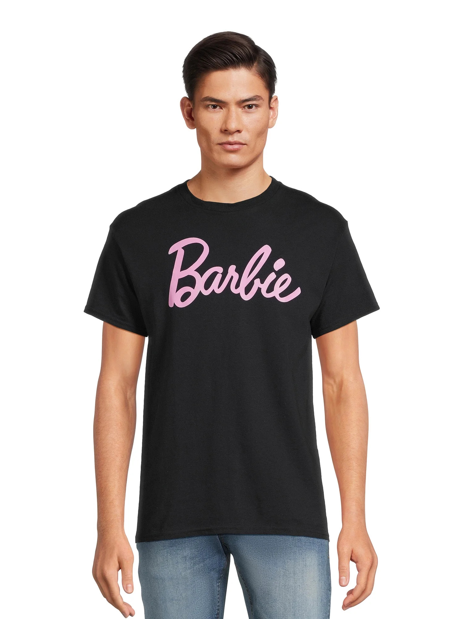 Barbie Men's Logo Graphic Tee with Short Sleeves, Sizes S-3XL - Walmart.com | Walmart (US)