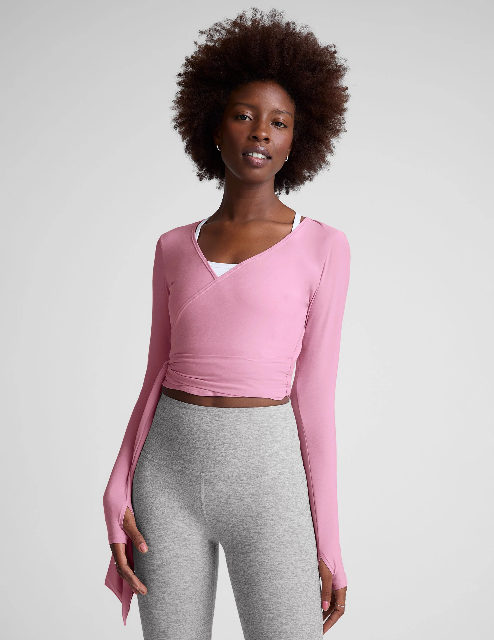 Featherweight Waist No Time Wrap Top | Beyond Yoga | Beyond Yoga