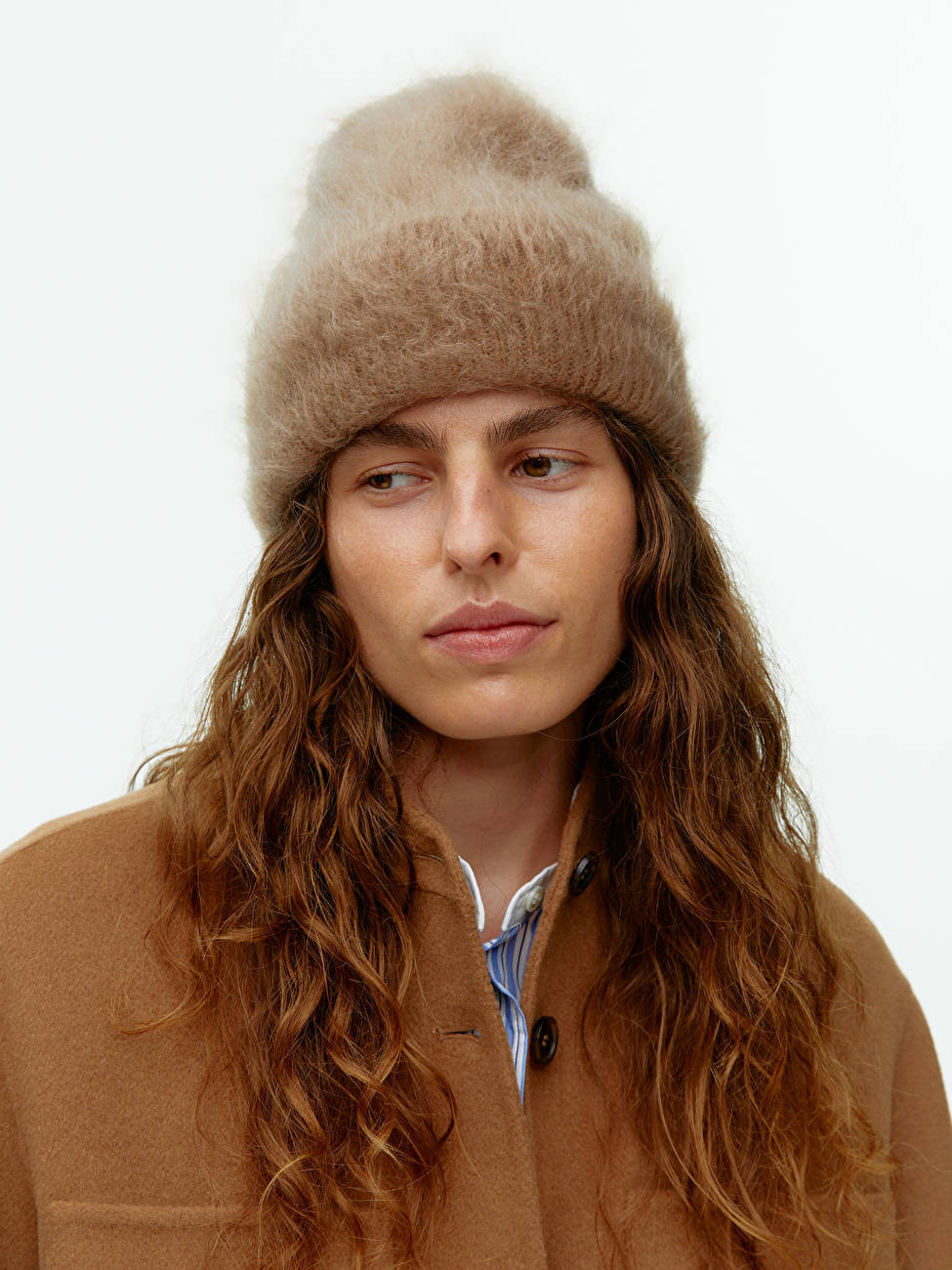 Brushed Mohair Blend Beanie | ARKET (US&UK)