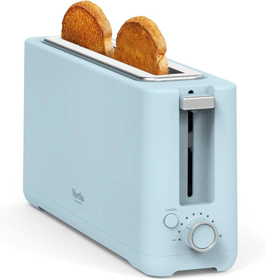 Martha Stewart 2 Slice Long Slot Toaster, Extra Wide for Sourdough & Bagels, 10 Setting Shade Con... | Amazon (US)