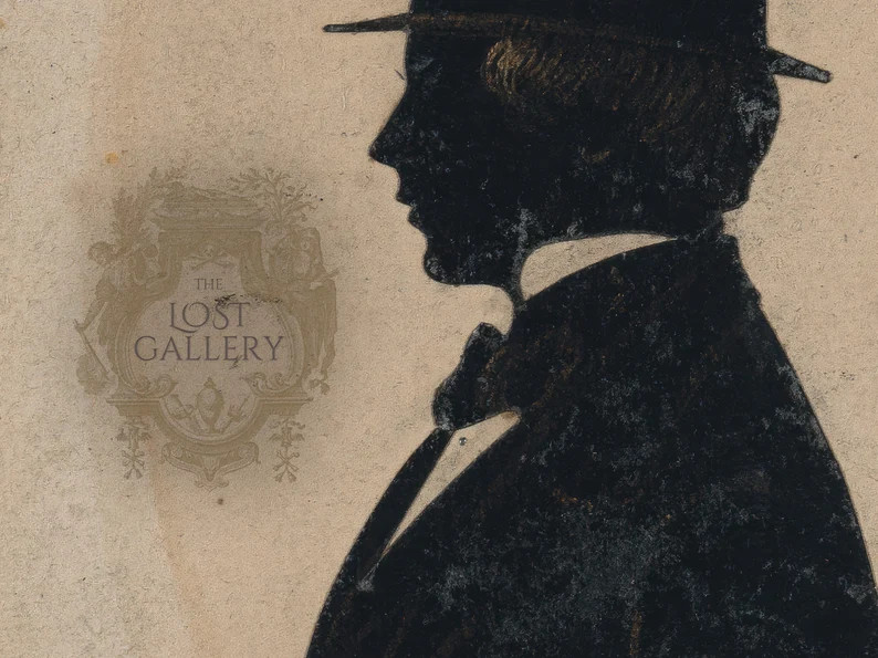 Moody Vintage Silhouette | Victorian Winter | Vintage Digital Prints - Etsy | Etsy (US)