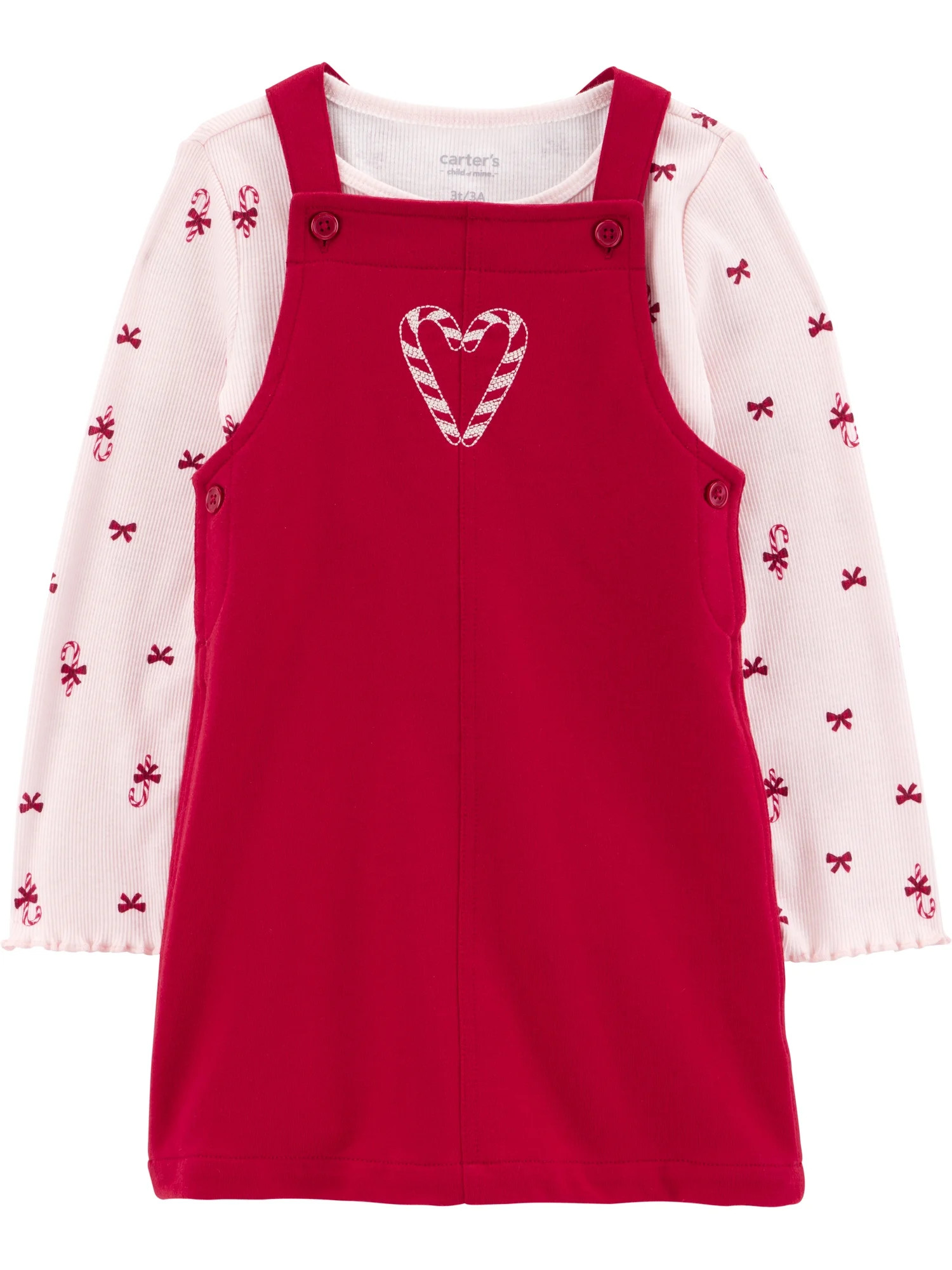 Carter's Child of Mine Toddler Girl Holiday Dress Set, 2-Piece, Sizes 2T-5T | Walmart (US)