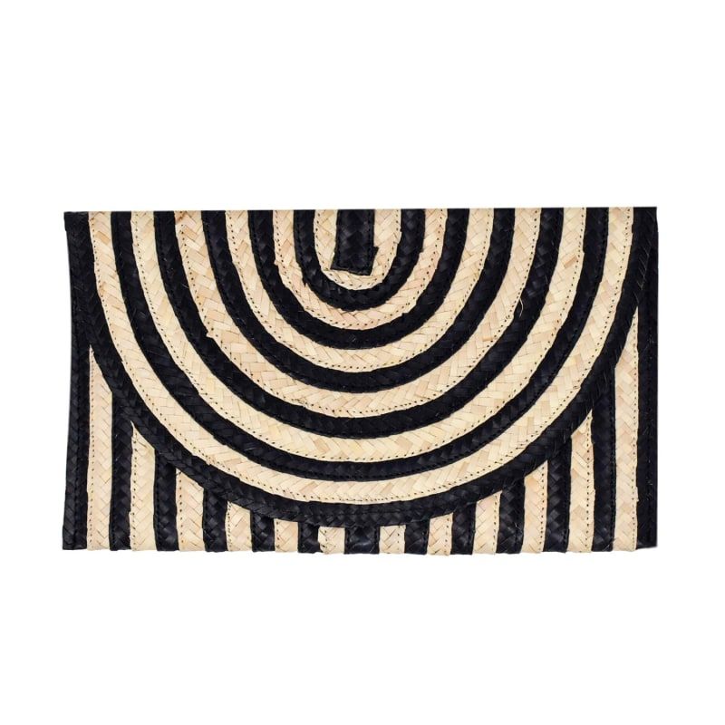 Claire Clutch - Black Stripe | Wolf and Badger (Global excl. US)