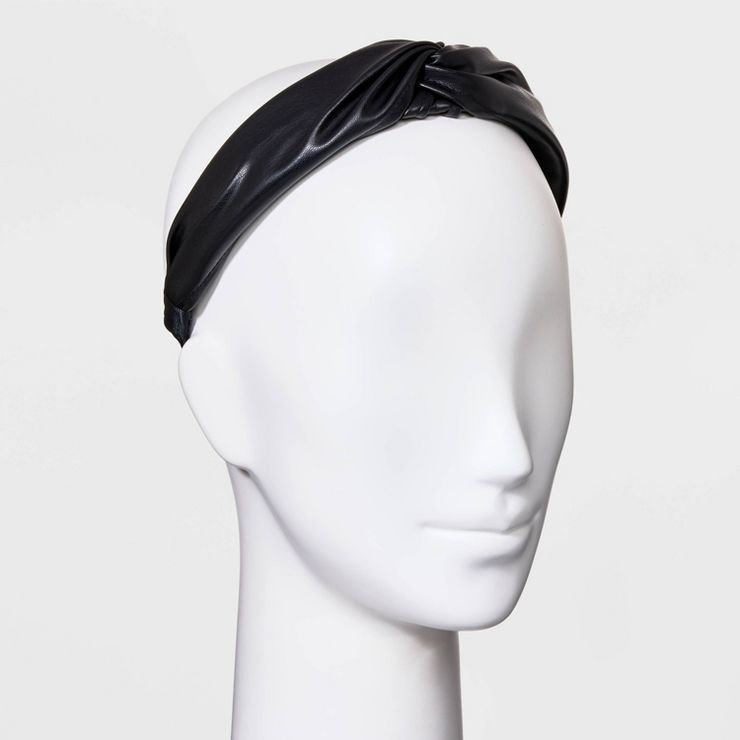 Knotted Faux Leather Headband - A New Day™ | Target