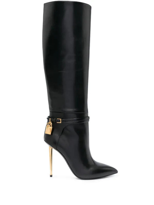 Padlock 105mm knee-high boots | Farfetch Global